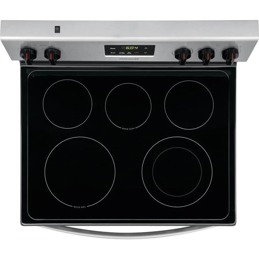 Frigidaire 30-in Smooth Surface 5 Elements 5.3-cu ft Freestanding Electric Range (EasyCare Stainless Steel), photo 8 of 14