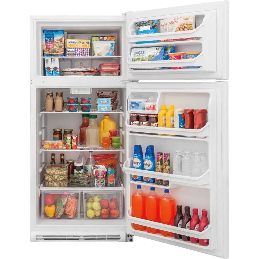 Frigidaire 18-cu ft Top-Freezer Refrigerator (White), photo 6 of 9