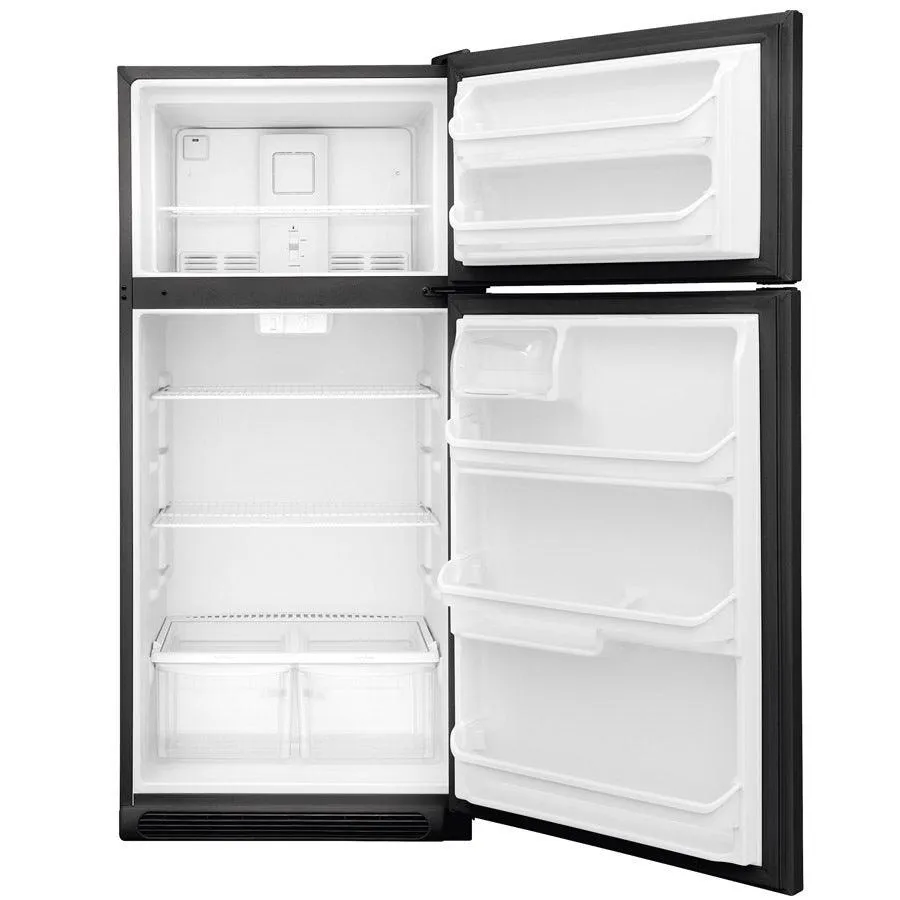 Frigidaire 18-cu ft Top-Freezer Refrigerator (Black), photo 2 of 9