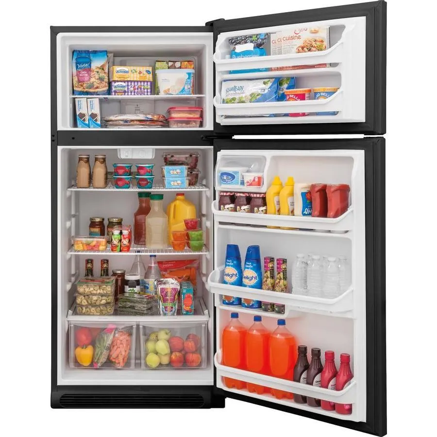 Frigidaire 18-cu ft Top-Freezer Refrigerator (Black), photo 6 of 9