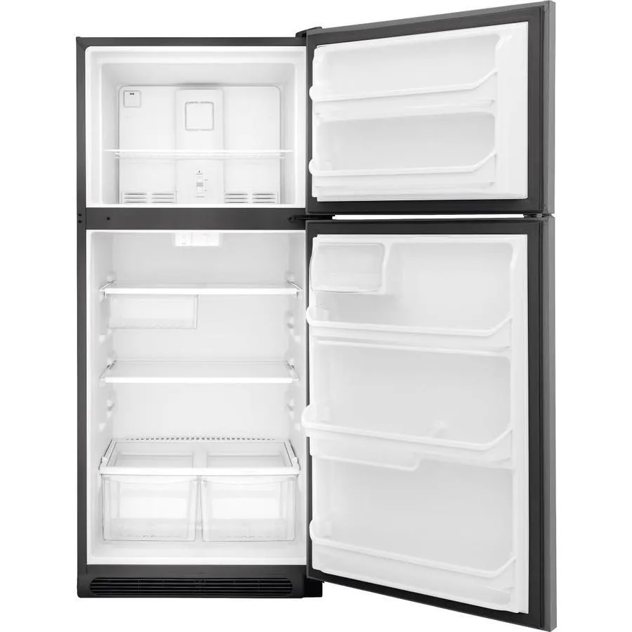 Frigidaire 20.4-cu ft Top-Freezer Refrigerator (EasyCare Stainless Steel), photo 2 of 19