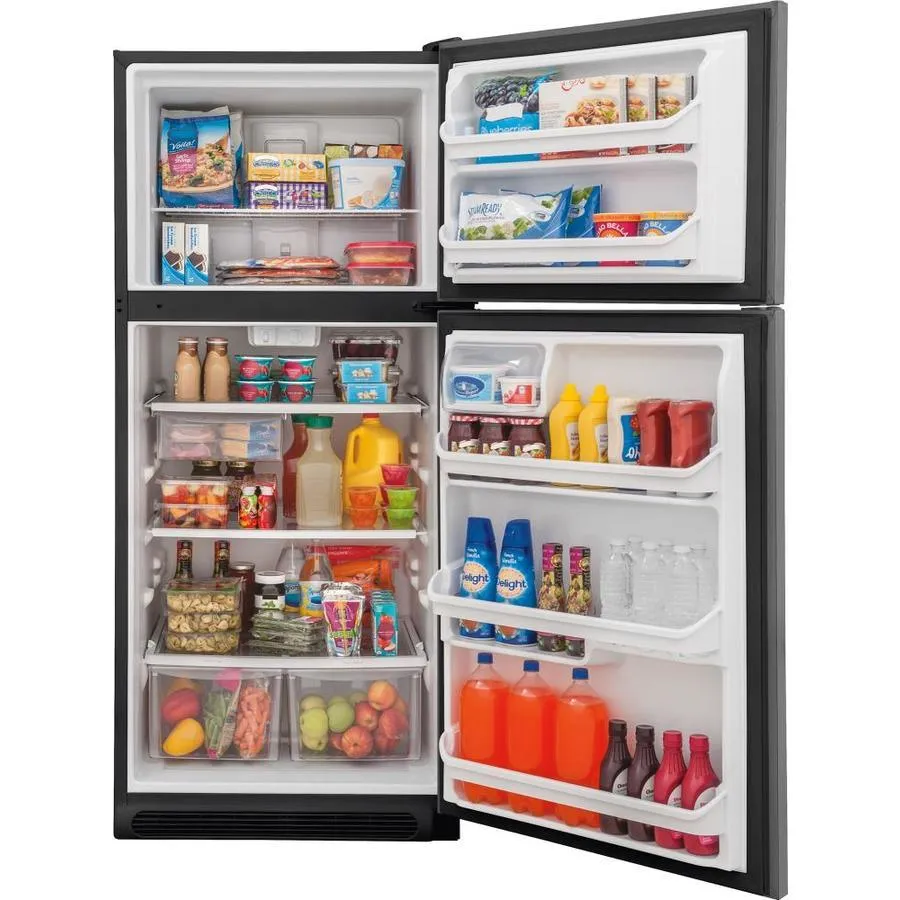 Frigidaire 20.4-cu ft Top-Freezer Refrigerator (EasyCare Stainless Steel), photo 7 of 19