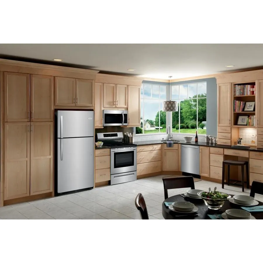 Frigidaire 20.4-cu ft Top-Freezer Refrigerator (EasyCare Stainless Steel), photo 8 of 19