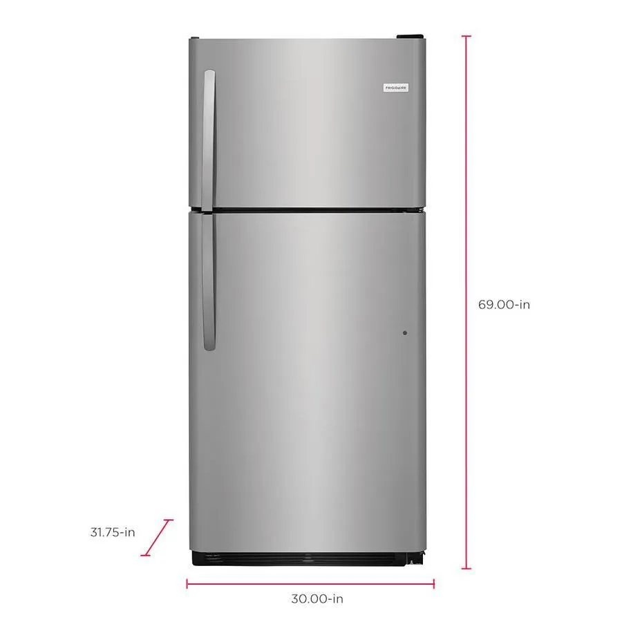 Frigidaire 20.4-cu ft Top-Freezer Refrigerator (EasyCare Stainless Steel), photo 12 of 19