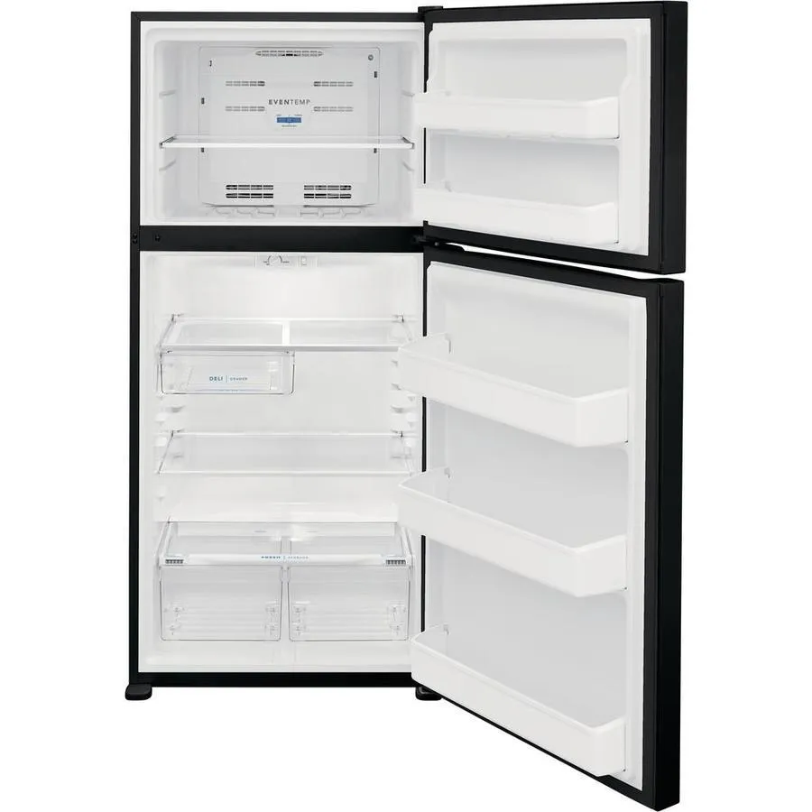 Frigidaire 18.3-cu ft Top-Freezer Refrigerator (Black), photo 2 of 15