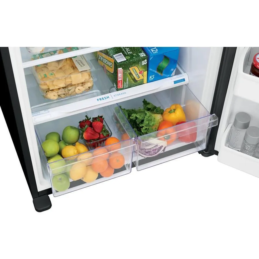 Frigidaire 18.3-cu ft Top-Freezer Refrigerator (Black), photo 4 of 15