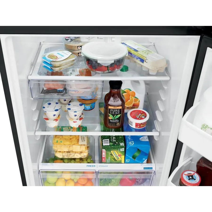 Frigidaire 18.3-cu ft Top-Freezer Refrigerator (Black), photo 5 of 15