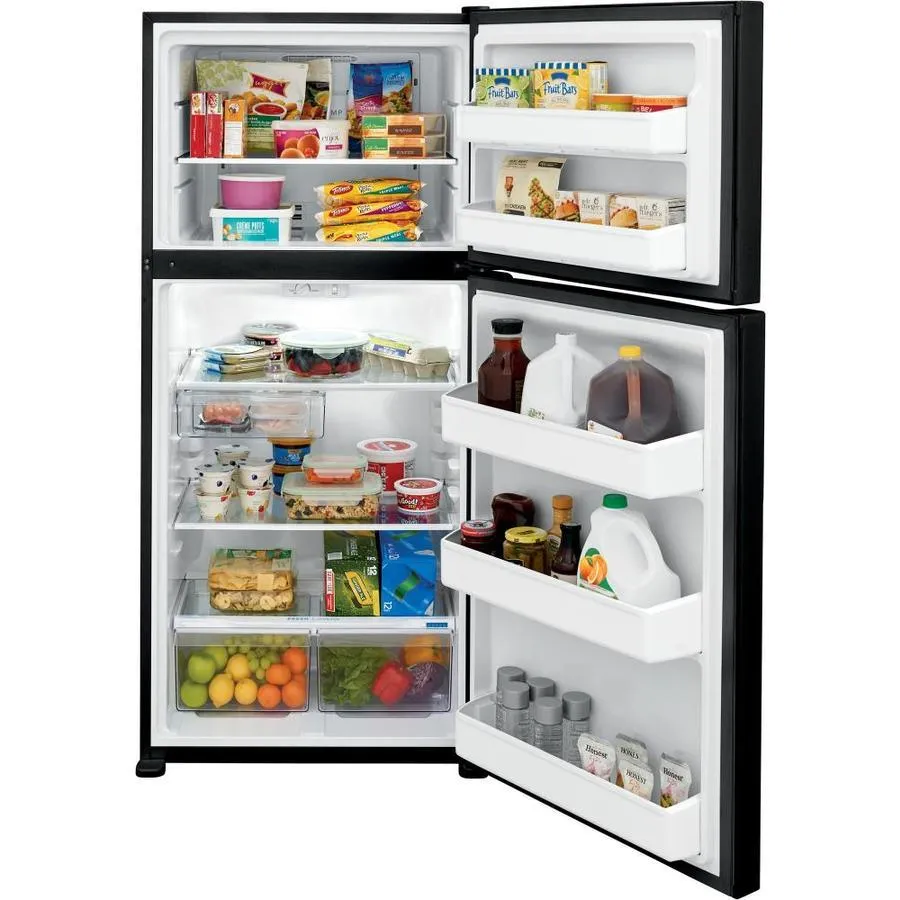 Frigidaire 18.3-cu ft Top-Freezer Refrigerator (Black), photo 6 of 15