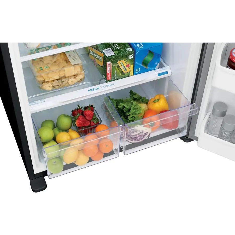 Frigidaire 18.3-cu ft Top-Freezer Refrigerator (Easycare Stainless Steel), photo 4 of 16