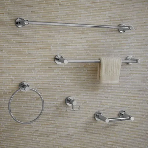 Satin Nickel Wall Mount Towel Ring