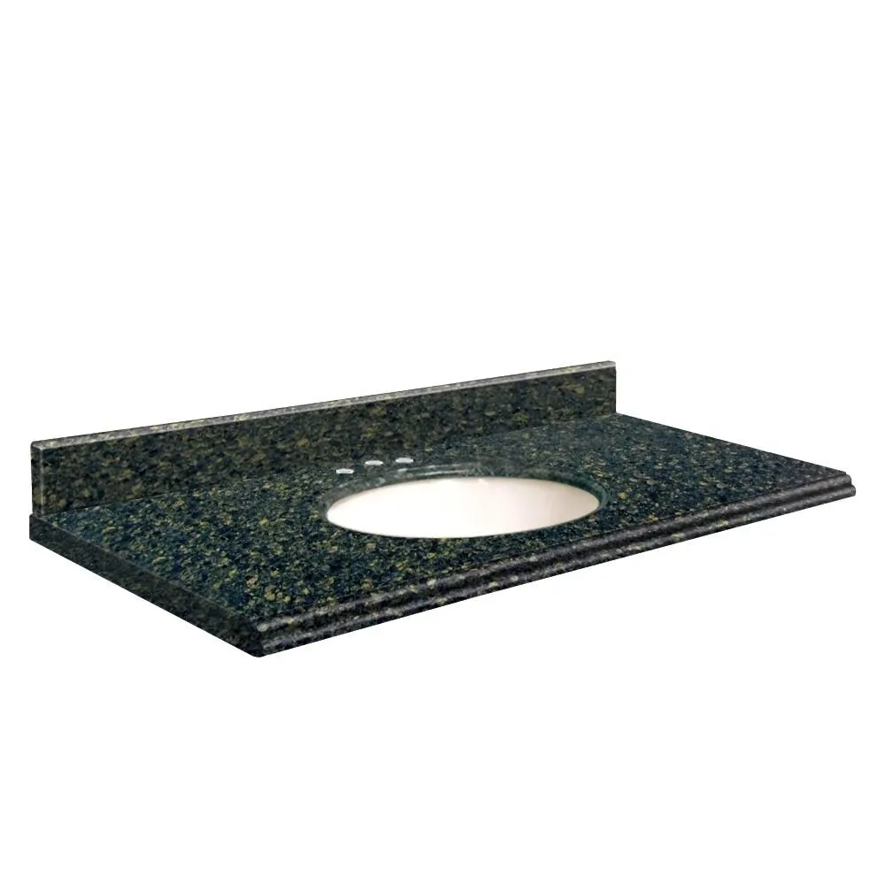 Transolid 25-in Manchester Square Quartz Single Sink Bathroom Vanity Top with Undermount Oval Sink, 3-Hole Widespread, Backsplash Included, photo 3 of 4