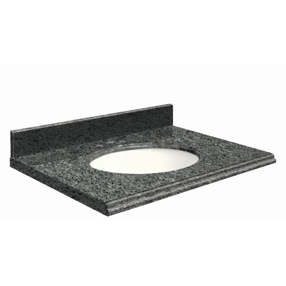 Transolid 49-in Blue Pearl Granite Single Sink Bathroom Vanity Top, photo 3 of 4