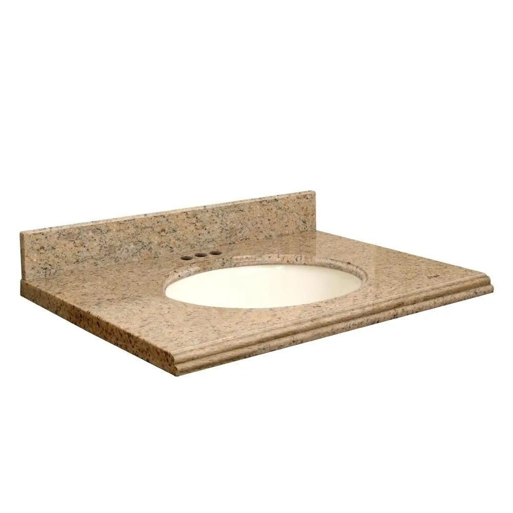 Transolid 31-in Giallo Veneziano Granite Single Sink Bathroom Vanity Top, photo 3 of 4