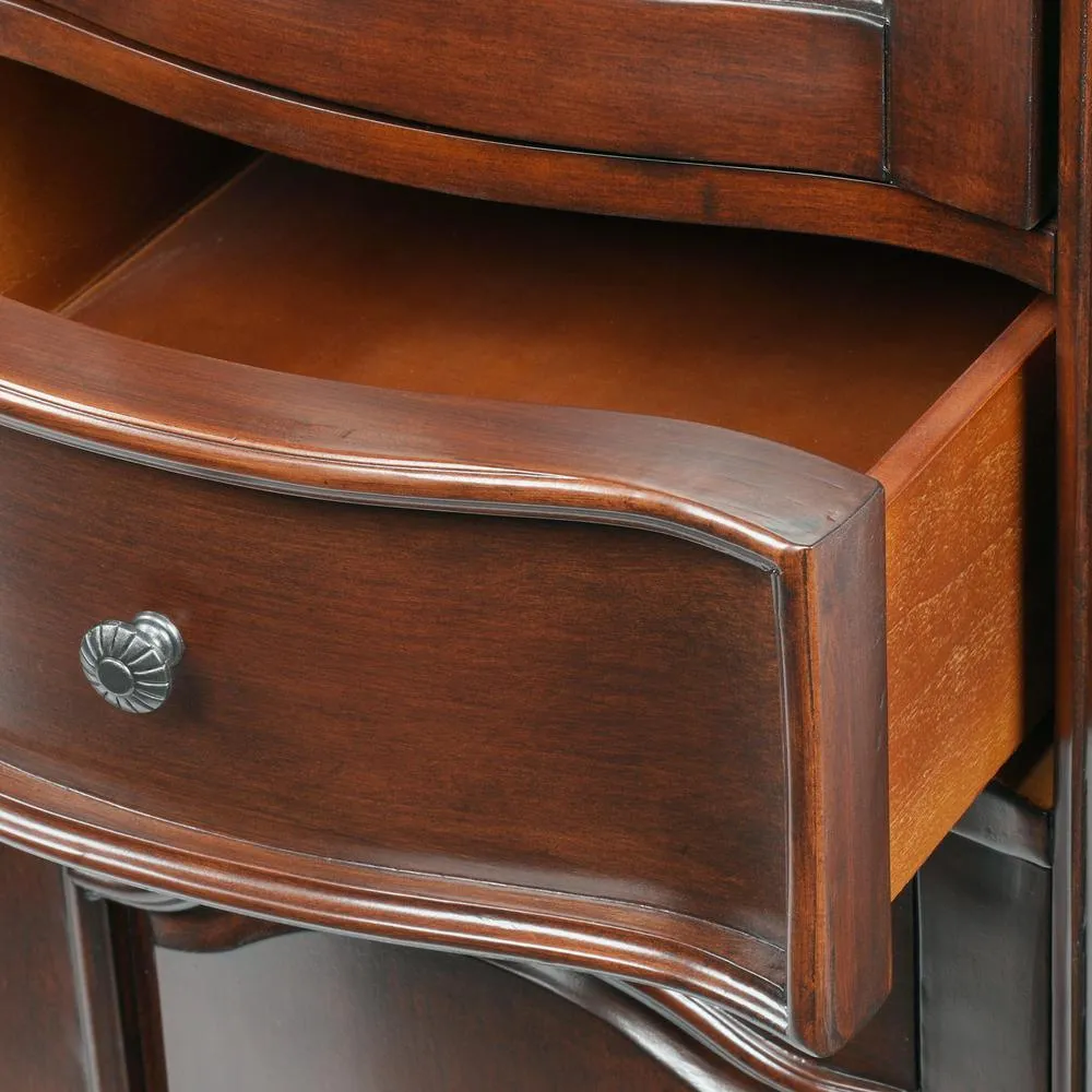 Provence 24 in. W x 72 in. H x 19-1/5 in. D Bathroom Linen Storage Tower Cabinet in Antique Cherry, photo 6 of 6