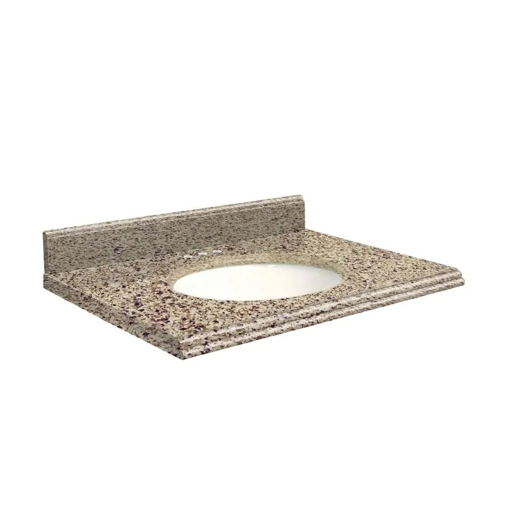 Transolid 25-in Bergamo Festival Quartz Bathroom Vanity Top with Undermount Sink and Backsplash, photo 3 of 4