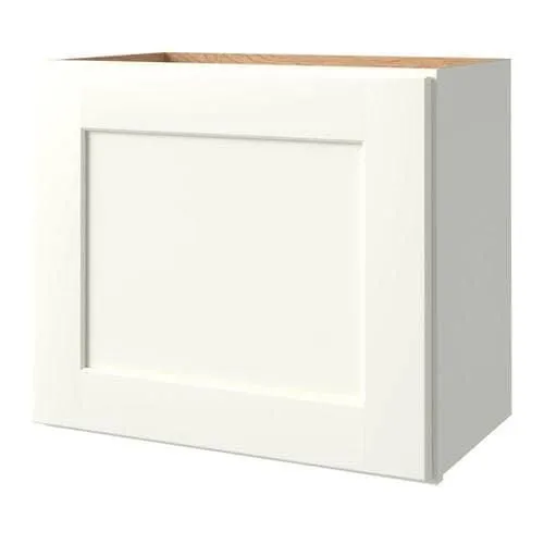 allen + roth Aveley 21-in W x 18.125-in H x 12-in D Linen Maple Door Wall Semi-Custom Cabinet, photo 2 of 4