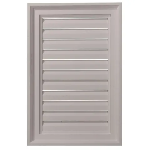 16 × 24 in Rectangular Primed Polyurethane Paintable Gable Louver Vent
