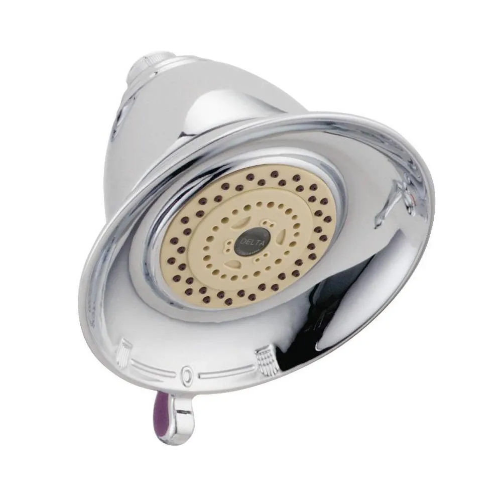 Victorian 3-Spray 5.5 in. Single Wall Mount Fixed Shower Head in Venetian Bronze, photo 7 of 8