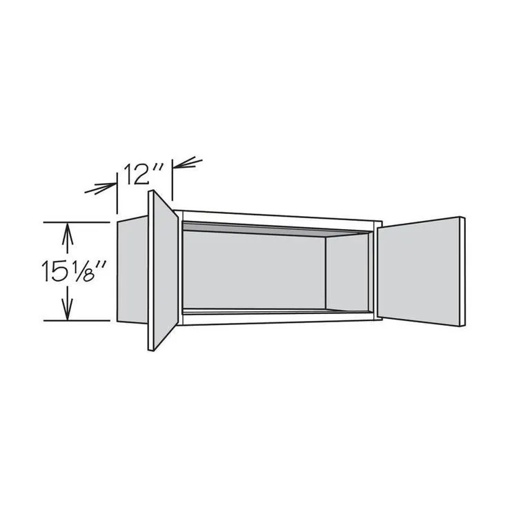 allen + roth Aveley 36-in W x 15.125-in H x 12-in D Linen Maple Door Wall Semi-Custom Cabinet, photo 6 of 9