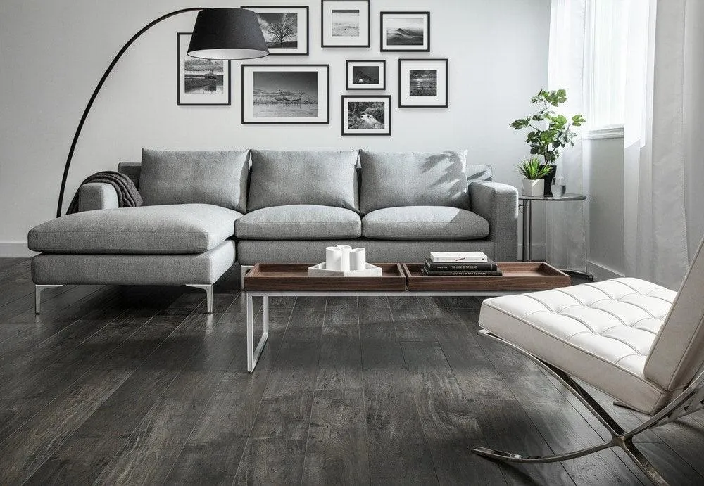 BuildDirect Cement Gray 8mm 48"X6.7" Laminate Flooring (26.75sq. ft. per Box), photo 3 of 8