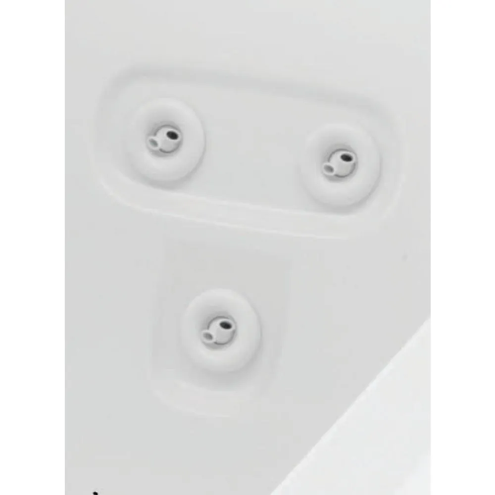 Universal Tubs 70 in. Oval Acrylic Drop-In Air Bath/Whirlpool Bathtub with Heater, Center Drain, White, photo 3 of 6