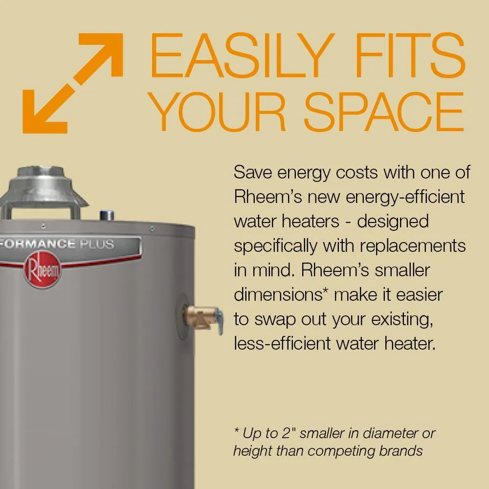 Performance Platinum 40 Gal. Short 12 Year 40,000 BTU Natural Gas ENERGY STAR Tank Water Heater, photo 4 of 7