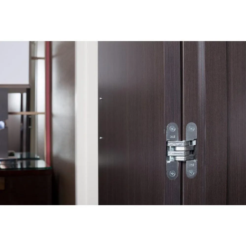 1-1/8 in. x 4-5/8 in. Satin Brass Invisible Hinge, photo 2 of 14