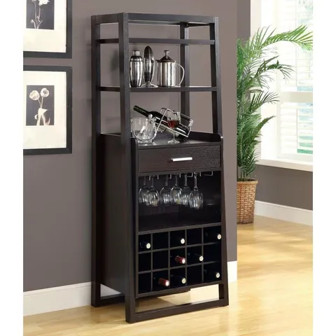 24 × 60 in Brown Rectangle Cabinet Bar