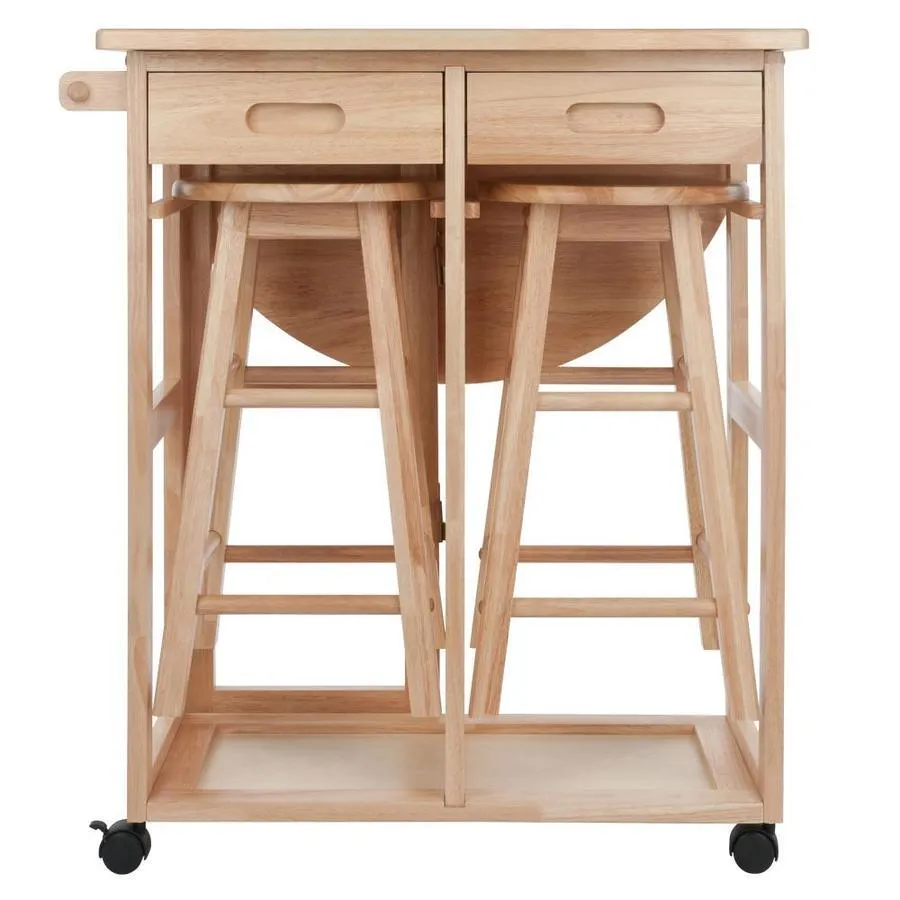 Winsome Wood Brown Composite Base with Composite Wood Top Kitchen Island (29.29-in x 29.7-in x 32.79-in), photo 2 of 17