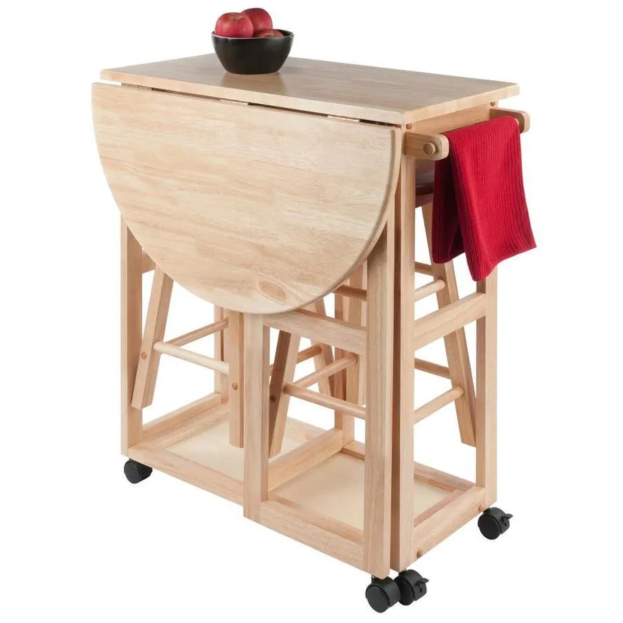 Winsome Wood Brown Composite Base with Composite Wood Top Kitchen Island (29.29-in x 29.7-in x 32.79-in), photo 9 of 17