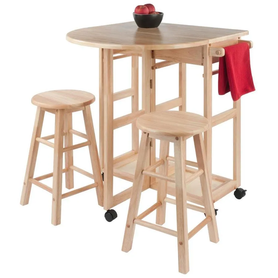 Winsome Wood Brown Composite Base with Composite Wood Top Kitchen Island (29.29-in x 29.7-in x 32.79-in), photo 10 of 17