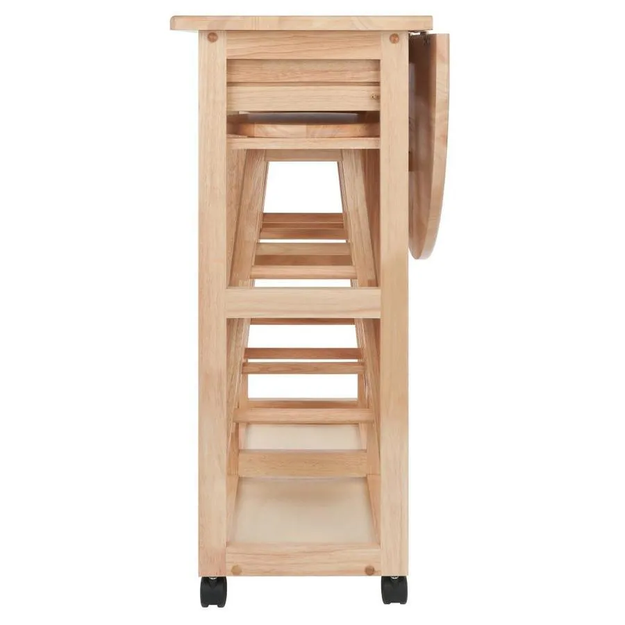 Winsome Wood Brown Composite Base with Composite Wood Top Kitchen Island (29.29-in x 29.7-in x 32.79-in), photo 4 of 17