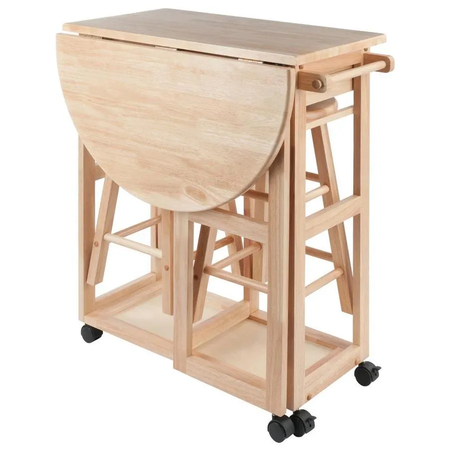 Winsome Wood Brown Composite Base with Composite Wood Top Kitchen Island (29.29-in x 29.7-in x 32.79-in), photo 6 of 17