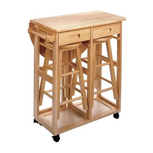 Winsome Wood Brown Composite Base with Composite Wood Top Kitchen Island (29.29-in x 29.7-in x 32.79-in), photo 17 of 17