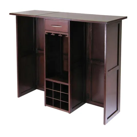 Newport 50 × 40.16 in Beechwood Brown Rectangle Cabinet Bar