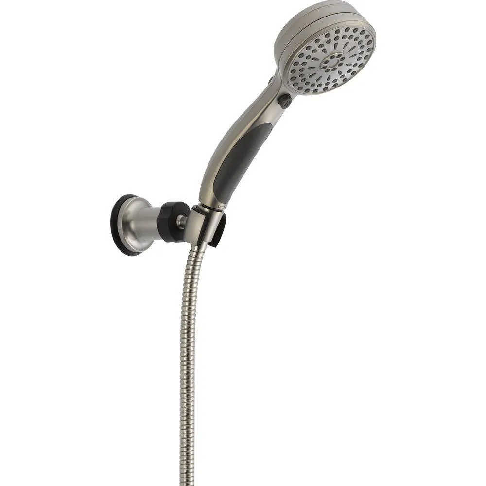 ActivTouch 9-Spray 3.6 in. Single Wall Mount Adjustable Handheld Shower Head in Matte Black, photo 5 of 5
