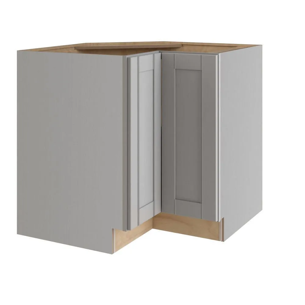 Vesper White Shaker Assembled Plywood 36 in. x 34.5 in. x 24 in. Easy Reach Corner Base Kitchen Cabinet Left Hand, photo 6 of 6