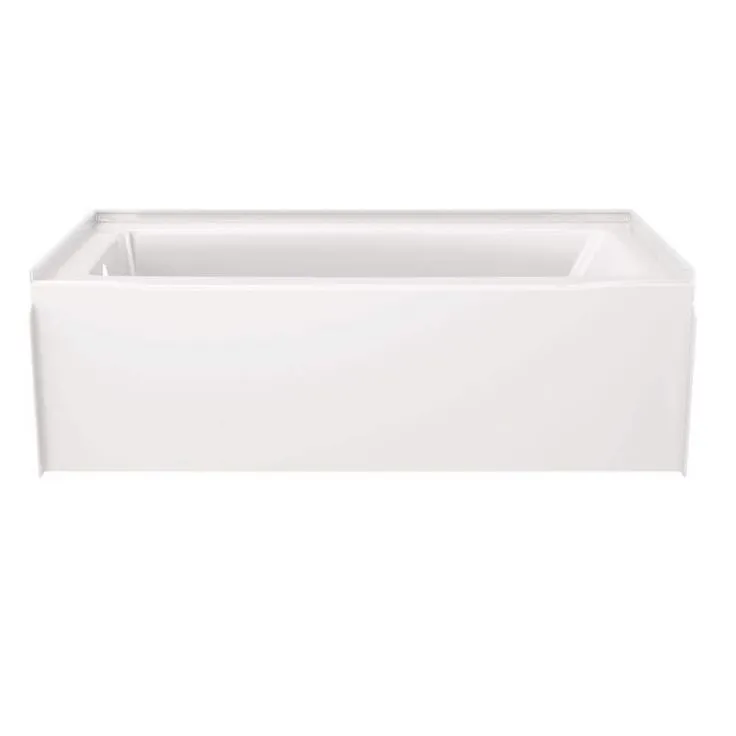 Delta Classic 500 60 in. x 30 in. Alcove Left Drain Bathtub and Wall Surrounds in High Gloss White, photo 4 of 8