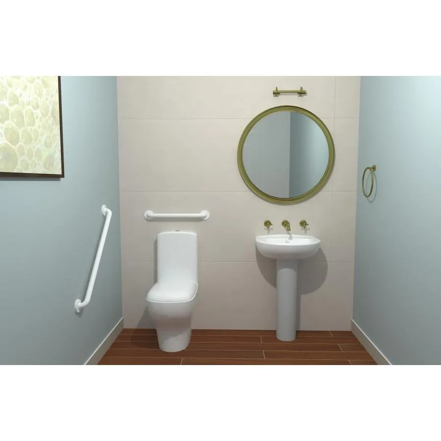 Ponte Giulio USA 18-in Glossy Biscuit Wall Mount (ADA Compliant) Grab Bar, photo 2 of 6