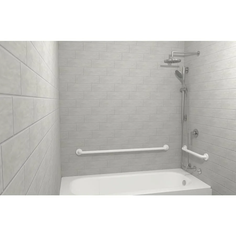 Ponte Giulio USA 18-in Glossy Biscuit Wall Mount (ADA Compliant) Grab Bar, photo 5 of 6