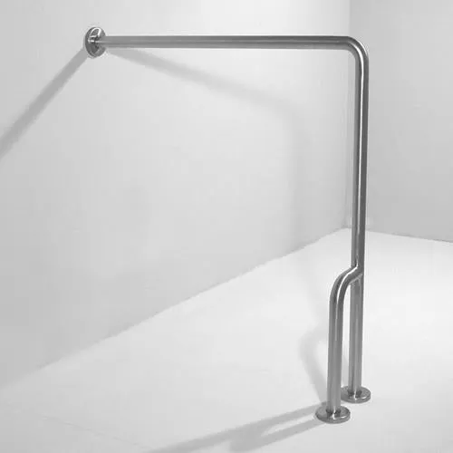 Ponte Giulio USA 8-in Satin Steel Floor-mounted (ADA Compliant) Grab Bar, photo 3 of 3