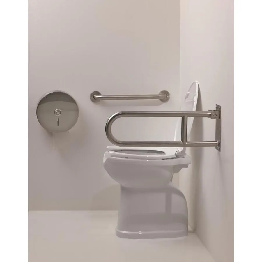Ponte Giulio USA 12-in Satin Steel Wall Mount (ADA Compliant) Grab Bar, photo 2 of 3