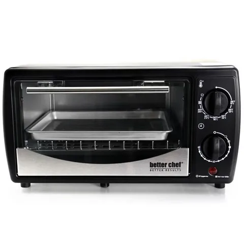 2-Slice Black Convection Toaster Oven (700-Watt)