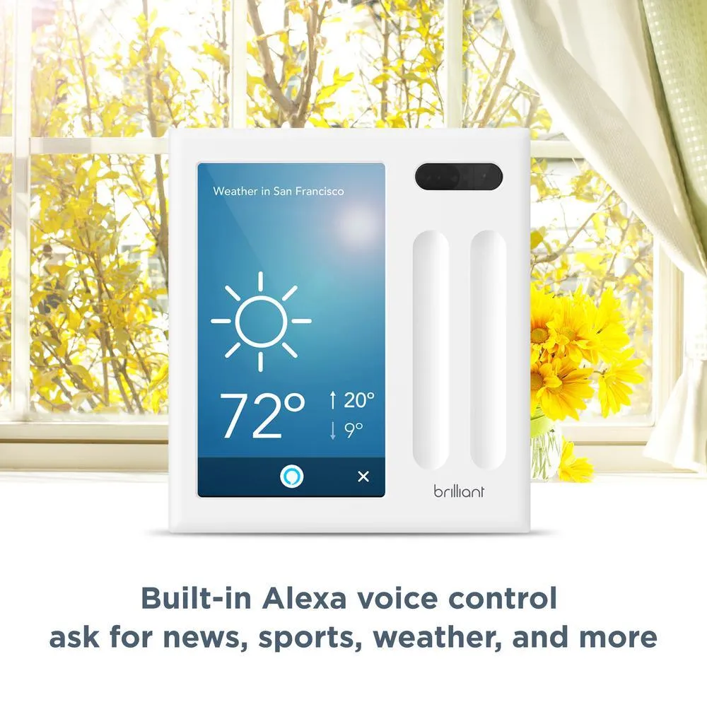 Brilliant Smart Home Control (2-Switch Panel) for Amazon Alexa, Google Assistant, Apple HomeKit, Ring, Sonos and More, photo 8 of 17