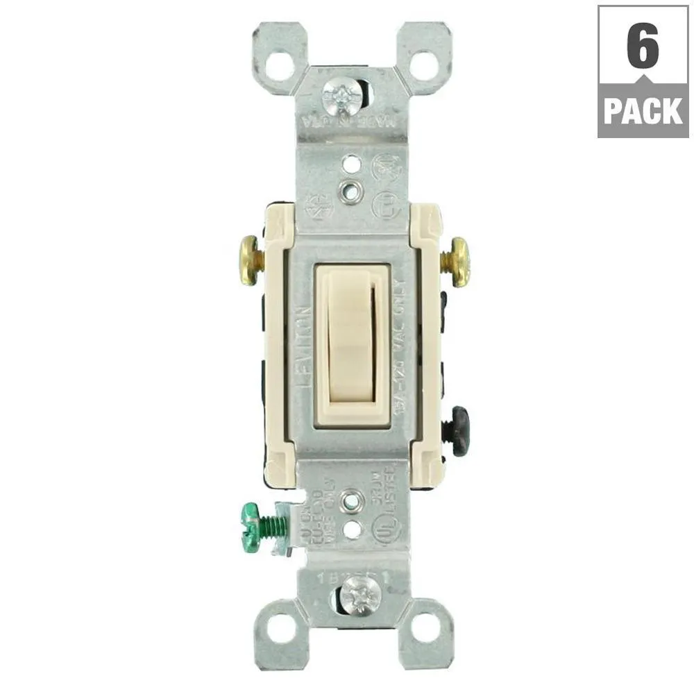 15 Amp 3-Way Toggle Switch, White (6-Pack), photo 10 of 10
