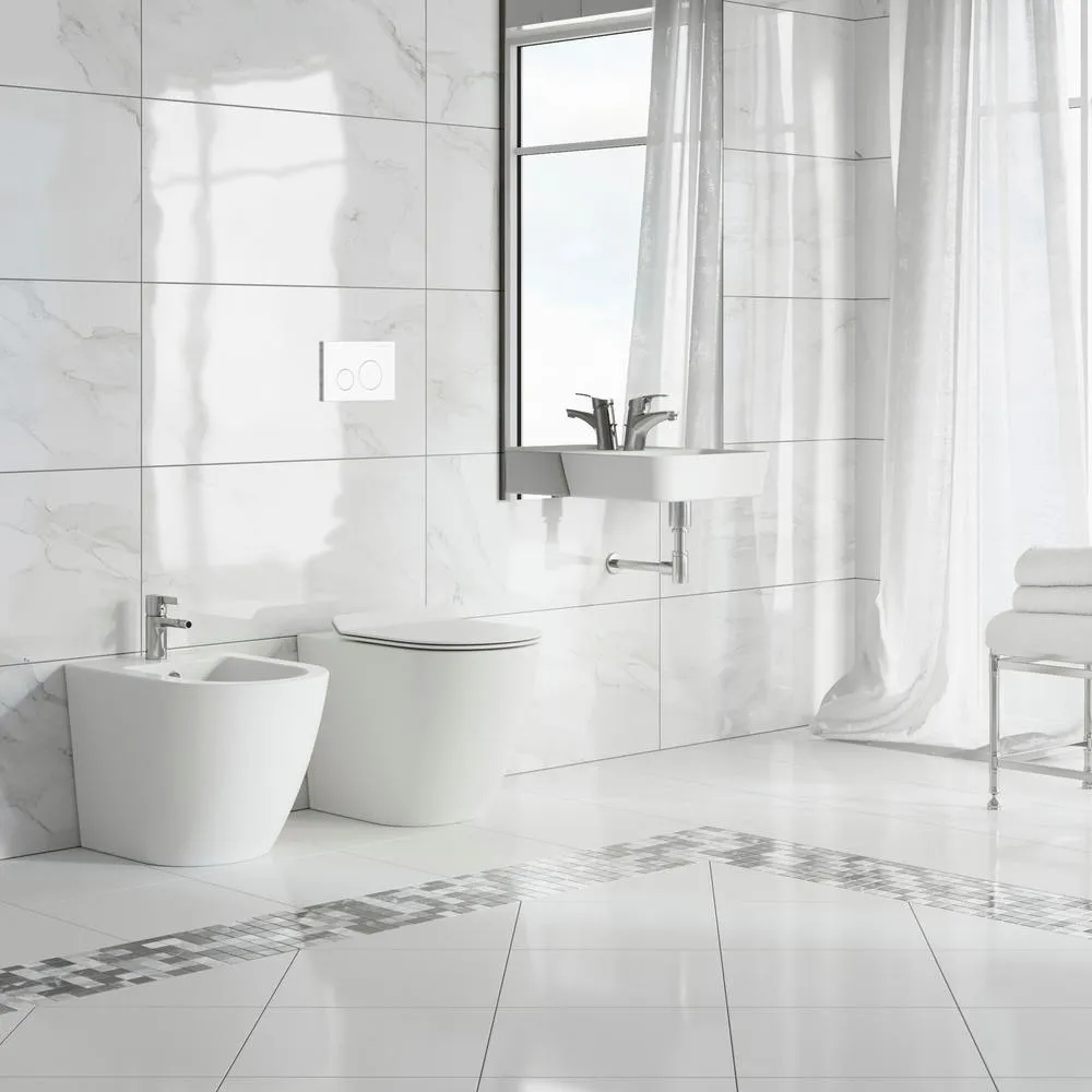 Swiss Madison St. Tropez Elongated Toilet Bowl Only in Glossy White, photo 9 of 14