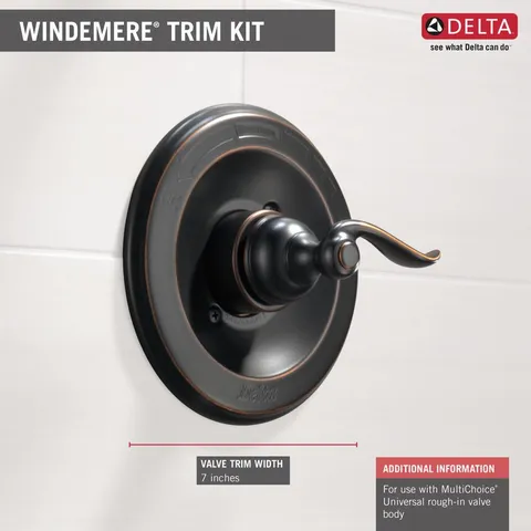 Windemere Oil Bronze 1-Handle Shower Faucet