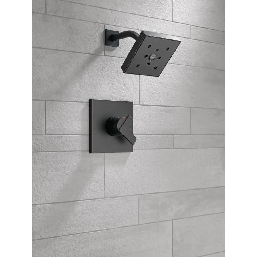Delta Ara Matte Black 1-Handle Shower Faucet, photo 3 of 6