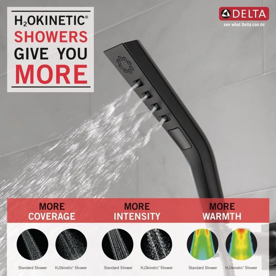 Delta Universal Showering Components Matte Black 3-Spray Handheld Shower 1.75-GPM (6.6-LPM), photo 3 of 9