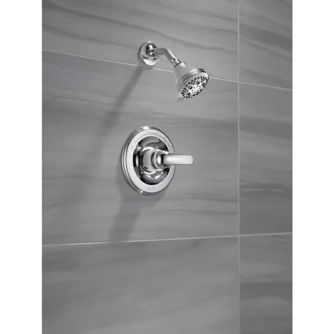 Classic Chrome 1-Handle Shower Faucet with Valve